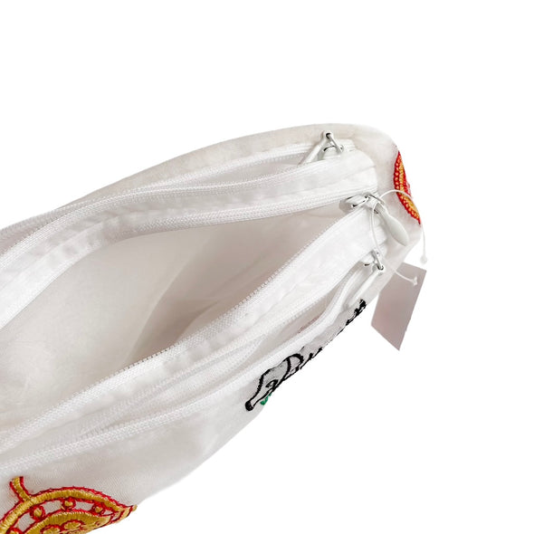 BRIGITTE TANAKA Bijoux 刺繍入りオーガンジーポーチ