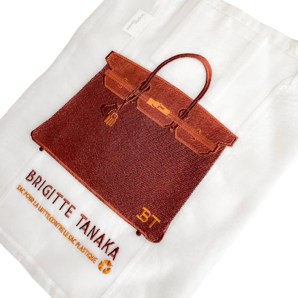 BRIGITTE TANAKA Grâce 刺繍入りオーガンジーバッグ