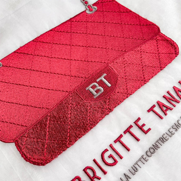 BRIGITTE TANAKA Coco 刺繍入りオーガンジーバッグ