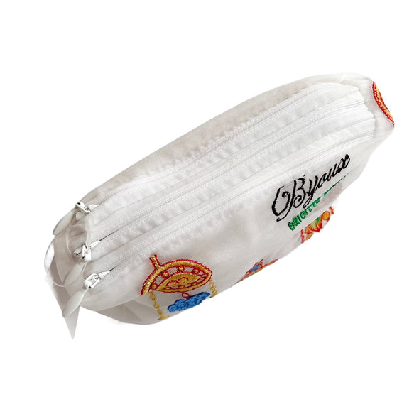 BRIGITTE TANAKA Bijoux 刺繍入りオーガンジーポーチ