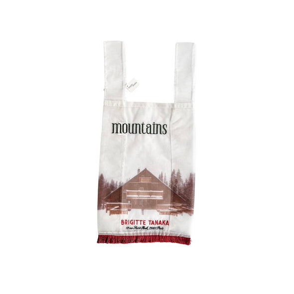BRIGITTE TANAKA Chalet Mountain 刺繍入りオーガンジーバッグ