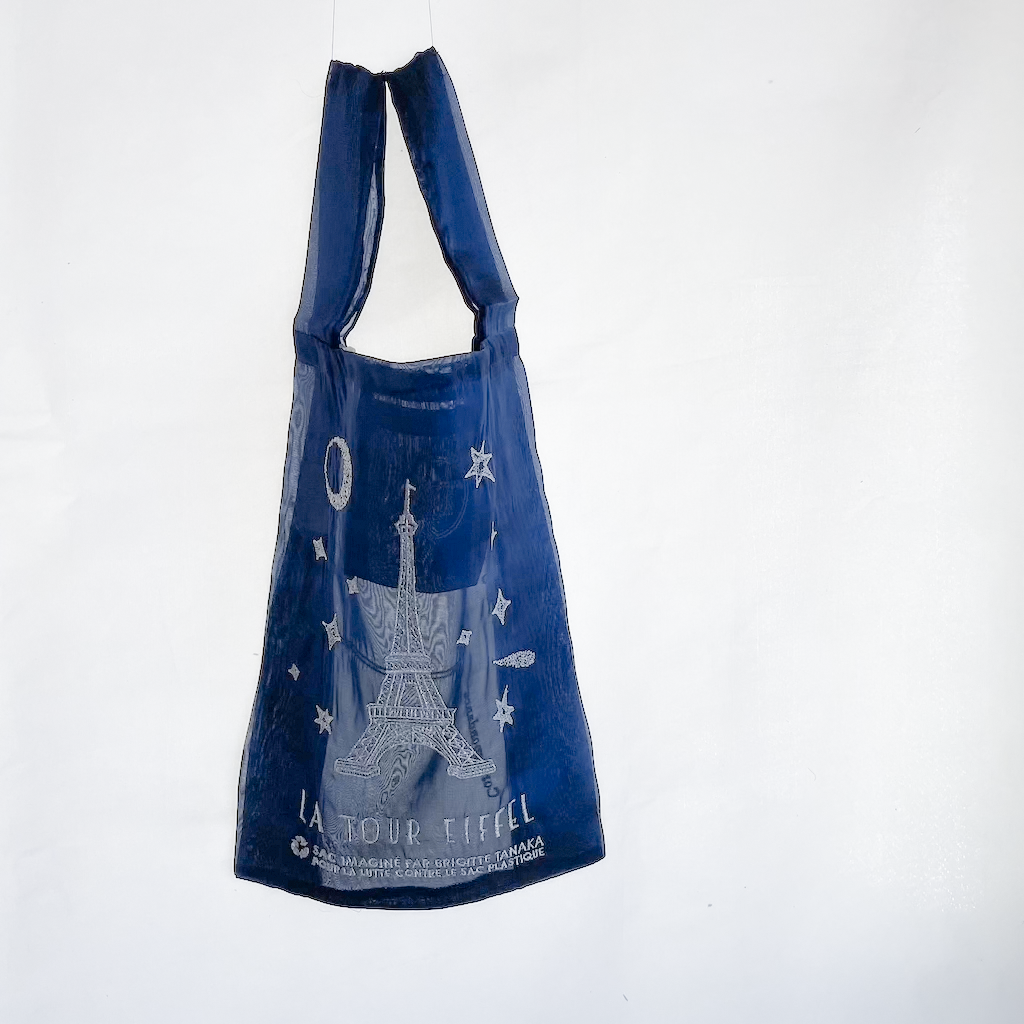 BRIGITTE TANAKA PARIS TOUR EIFFEL BLUE TWINKLE SMALL 刺繍 BRIGITTE TANAKA PARIS TOUR EIFFEL BLUE TWINKLE SMALL 刺繍