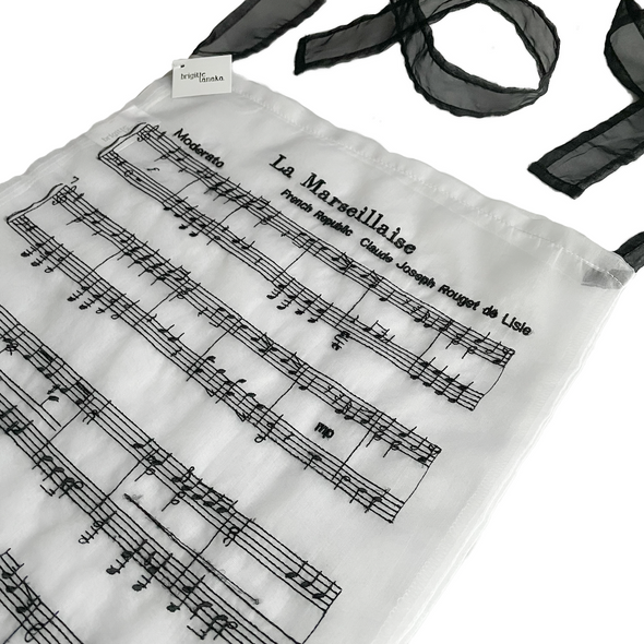 【NEW!!!】BRIGITTE TANAKA LA MARSEILLAISE 刺繍入りオーガンジーバッグ
