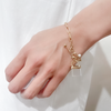 Junco Paris パドロック 鍵モチーフ ブレスレット gold