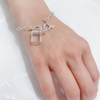 Junco Paris パドロック 鍵モチーフ ブレスレット silver