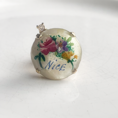 Junco Paris ヴィンテージパーツのフラワーイラストリングa
