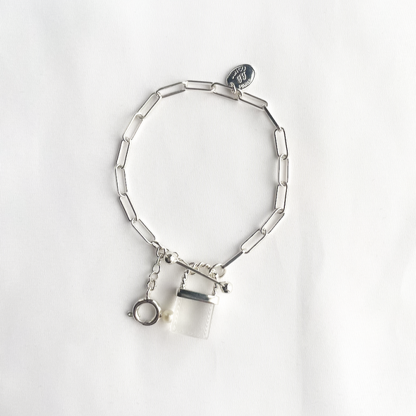 Junco Paris パドロック 鍵モチーフ ブレスレット silver
