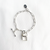 Junco Paris パドロック 鍵モチーフ ブレスレット silver