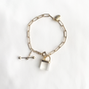 Junco Paris パドロック 鍵モチーフ ブレスレット gold