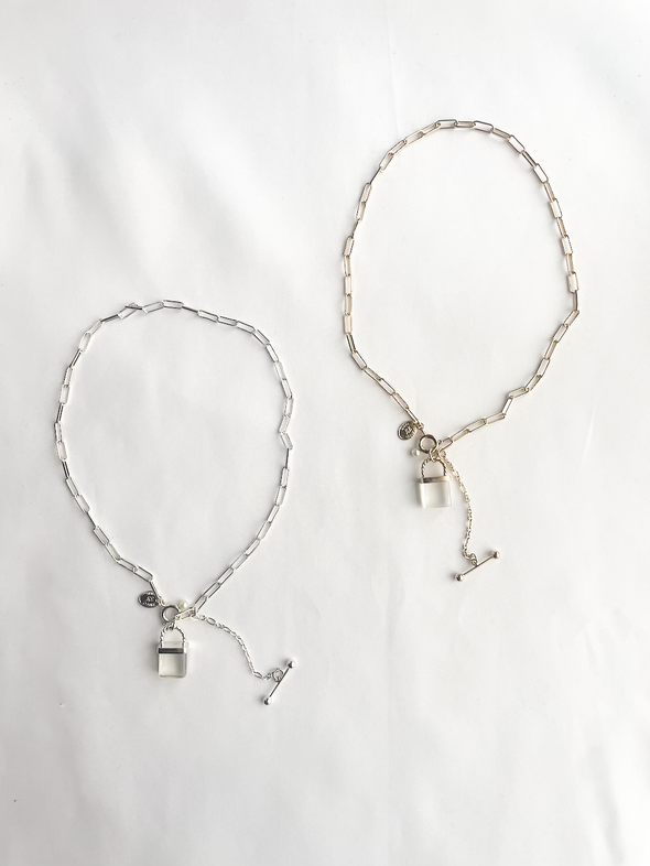Junco Paris パドロック 鍵モチーフ 2wayネックレス gold