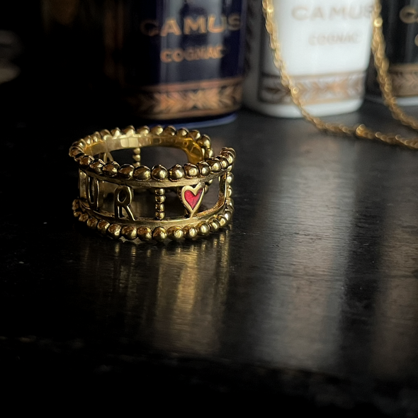 LA2L Sacha Message  メッセージ オープンリング Amour