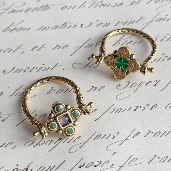 LA2L Théra 幸運のクローバー 回転リング