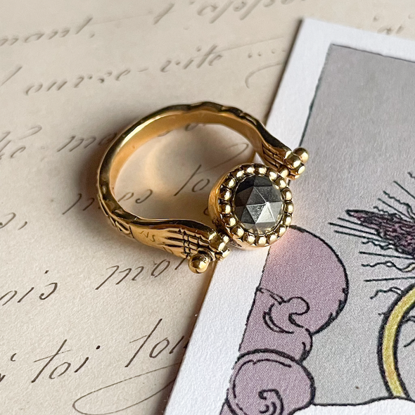 LA2L Sacha Oeil 全能の目 回転リング gray metal