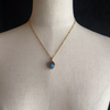LA2L Camay 天然石のペンダントネックレス  blue/ gray