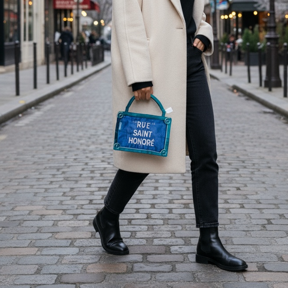 BRIGITTE TANAKA Sac Rue Saint Honoré 刺繍入りオーガンジーバッグ