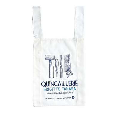 BRIGITTE TANAKA QUINCAILLERIE 刺繍入りオーガンジーバッグ 大きめ