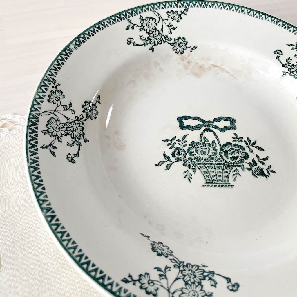 【美品】ソレイアード 丸皿 深皿 ボウル 食器 洋皿 アンティーク フランス