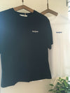 Bonjour 刺繍Tシャツ レディース Black/ One size