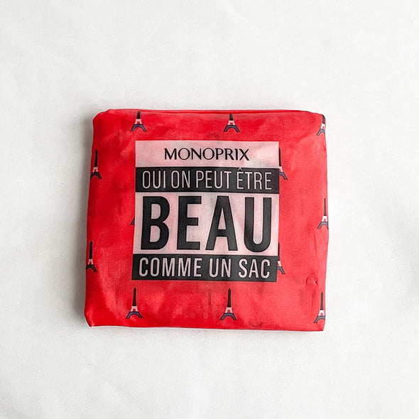 2021新作柄】MONOPRIX コンパクトエコバッグ  限定デザイン エッフェル塔柄
