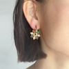 LA2L lorette  回るクレオールピアス rose エラドゥゼル Paris ジュエリー